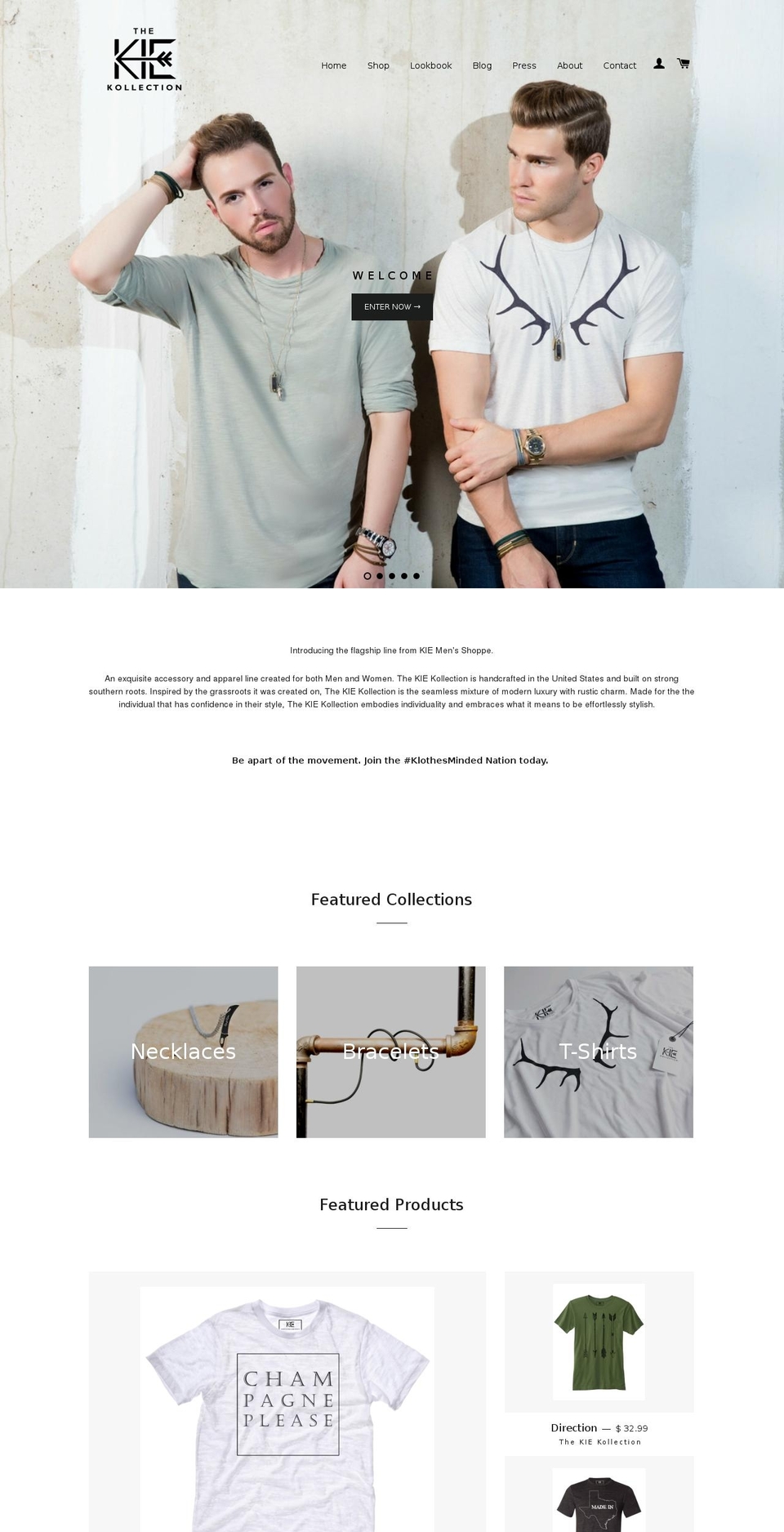 thekiekollection.com shopify website screenshot