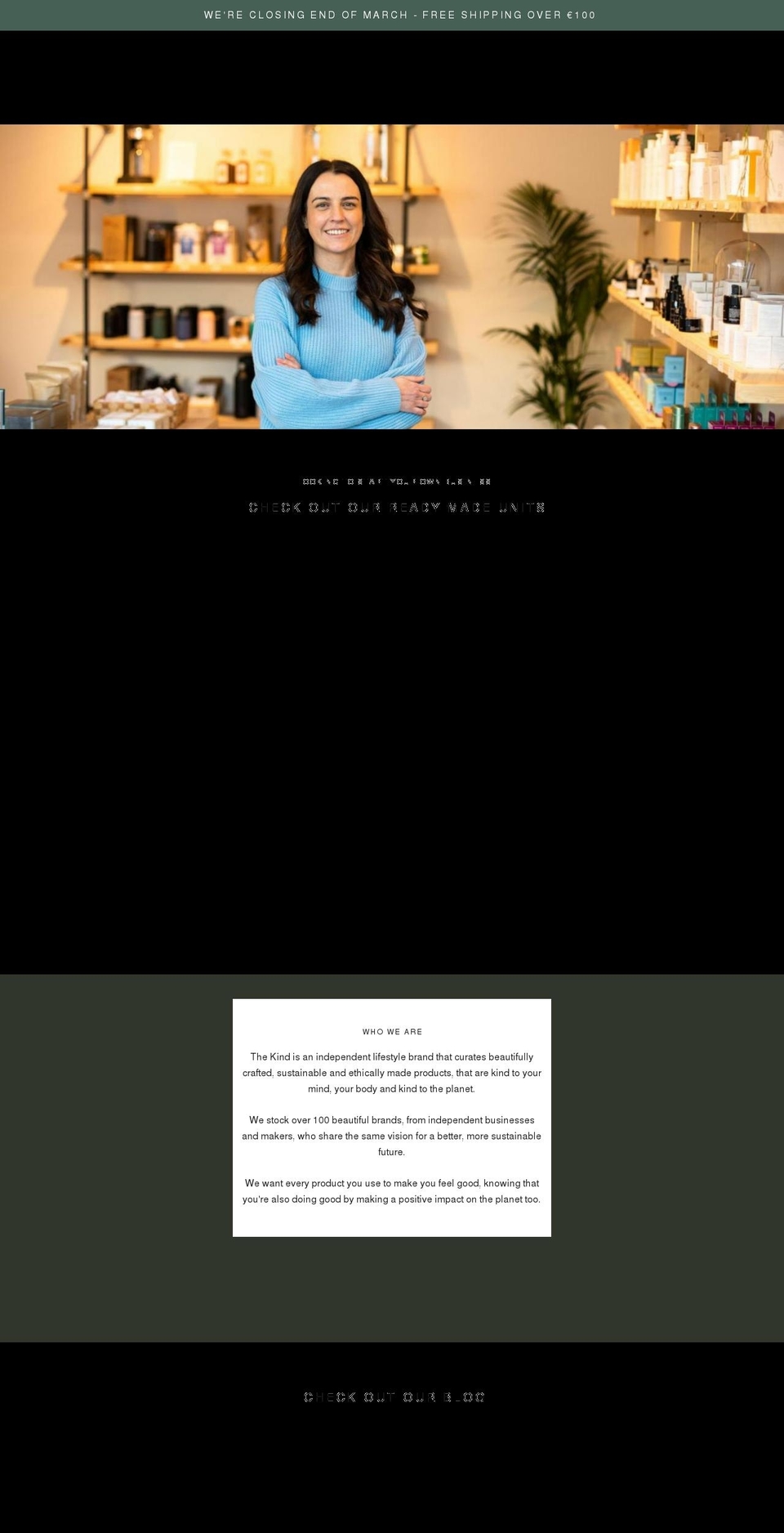 thekind.co shopify website screenshot