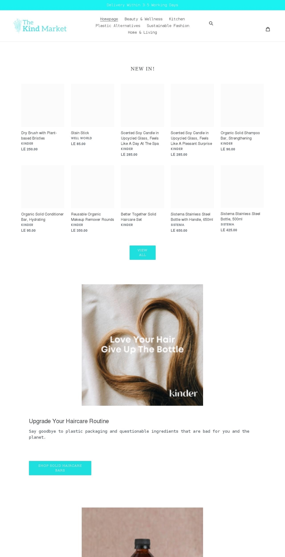 thekindmarket.org shopify website screenshot