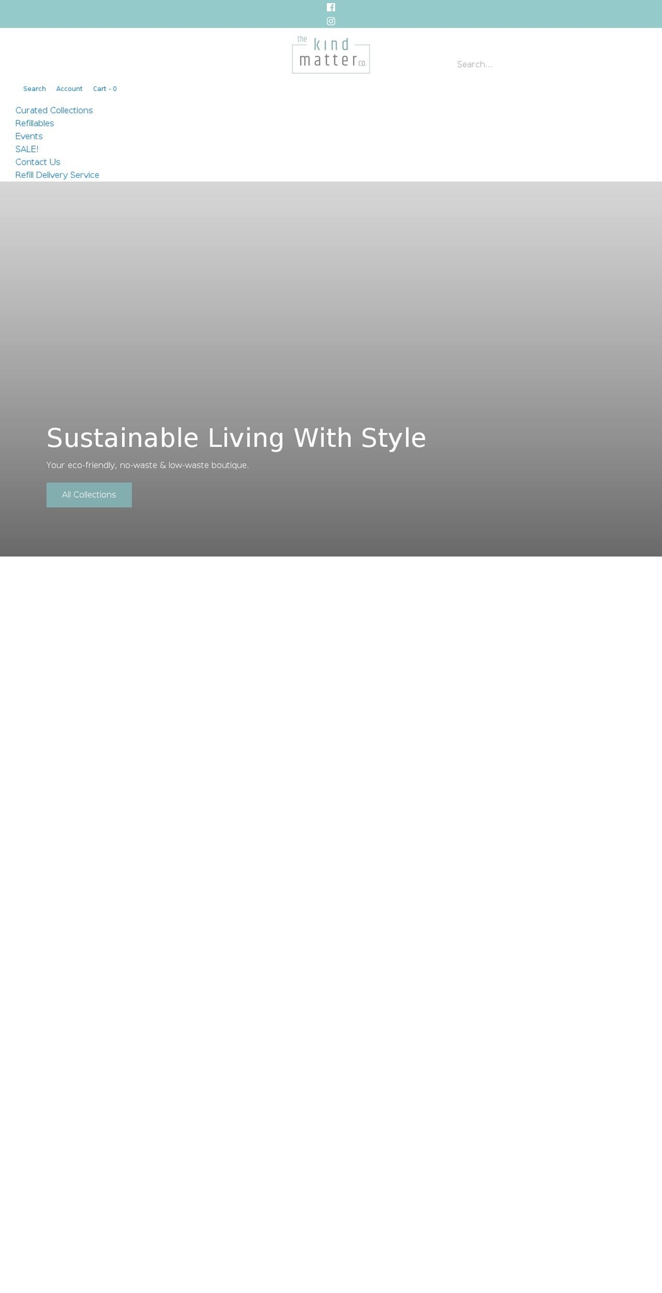 thekindmattercompany.com shopify website screenshot