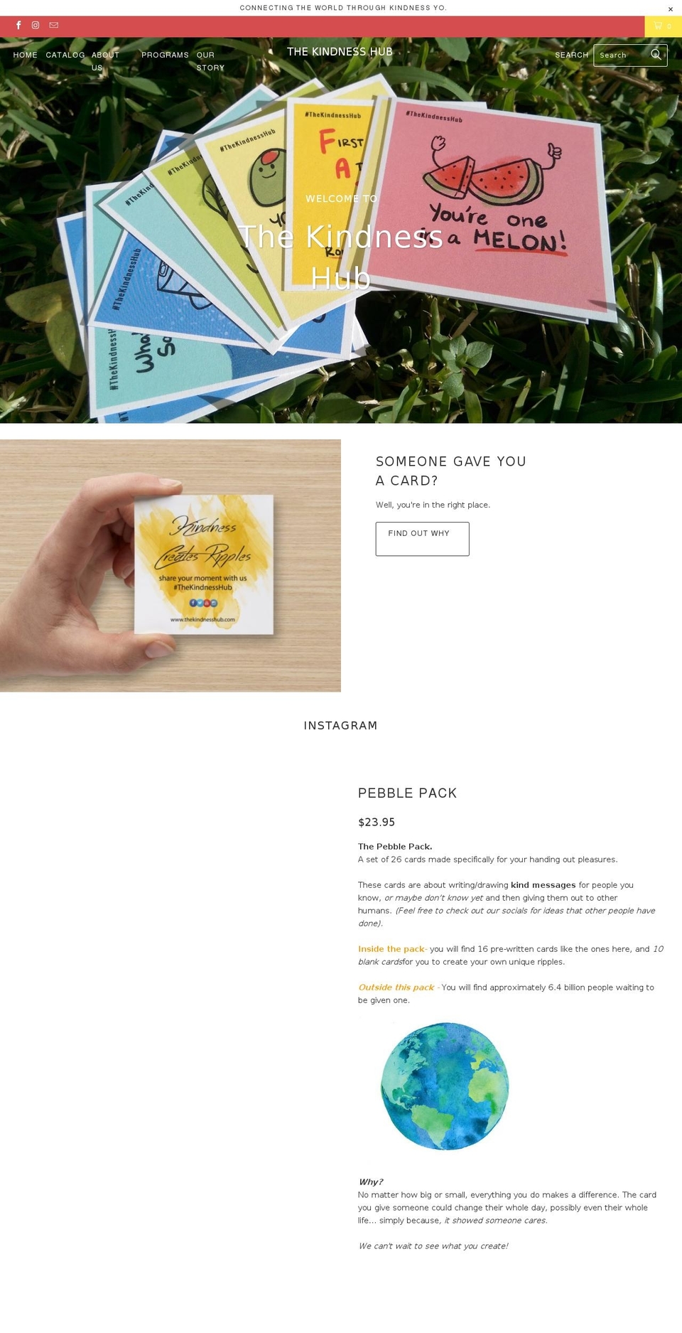 thekindnesshub.com — Shopify storefront screenshot