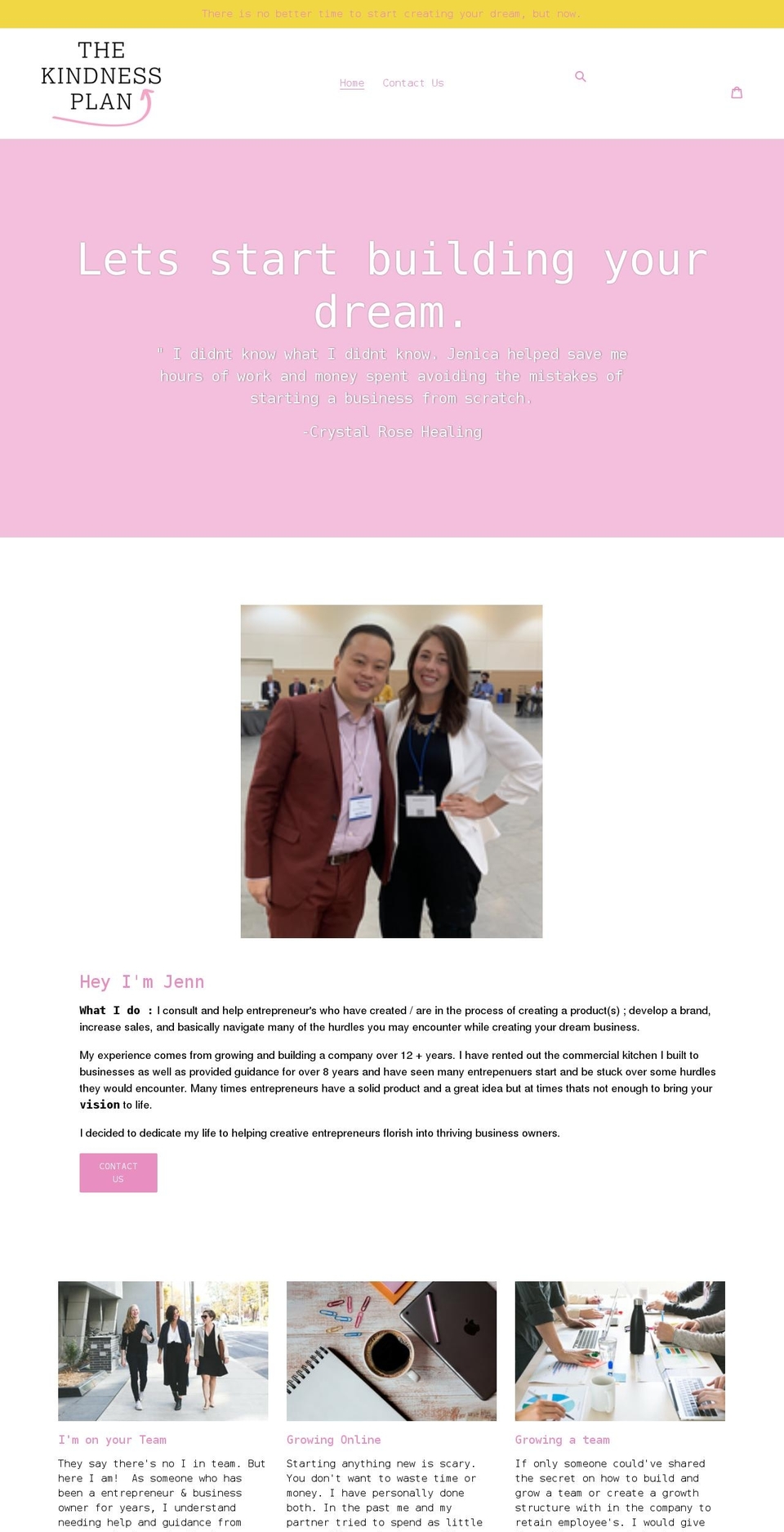 thekindnessplan.com shopify website screenshot