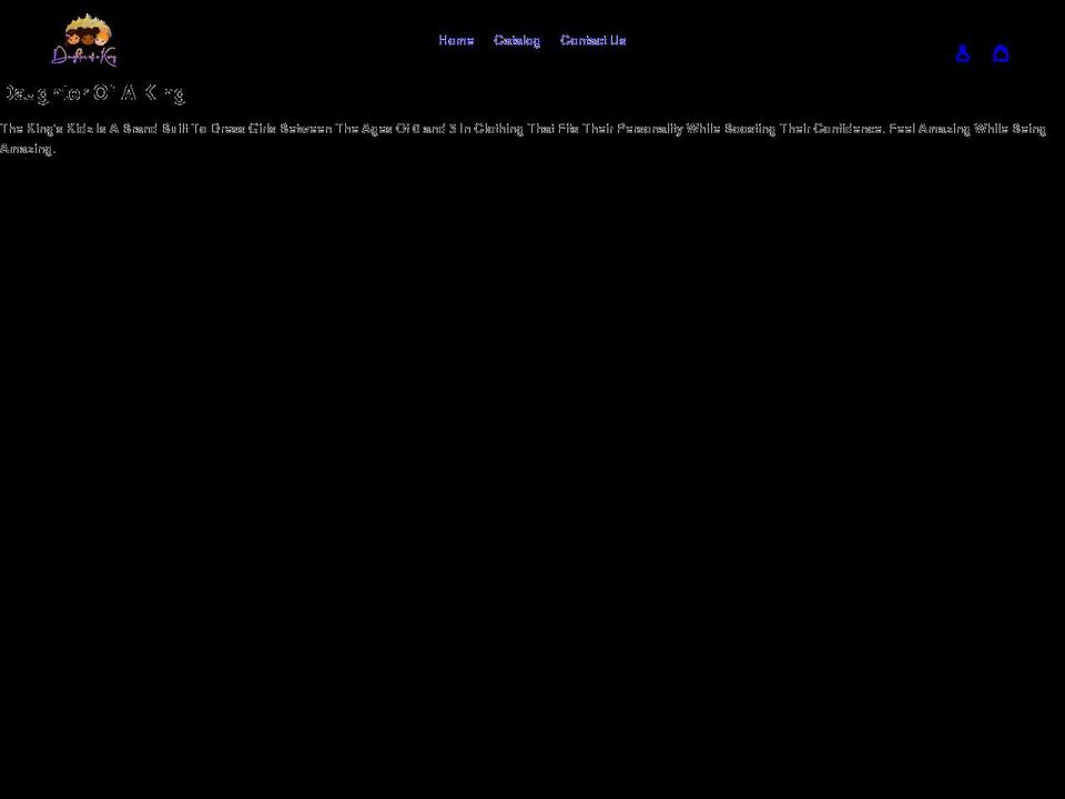 thekingkidz.com shopify website screenshot