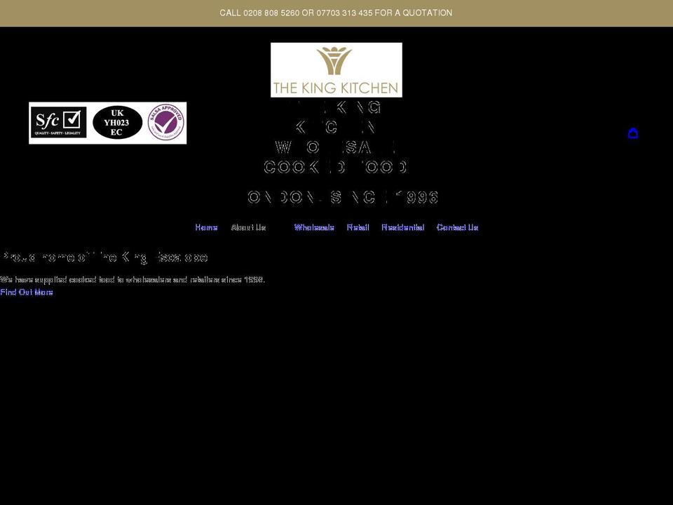 thekingkitchen.co.uk shopify website screenshot