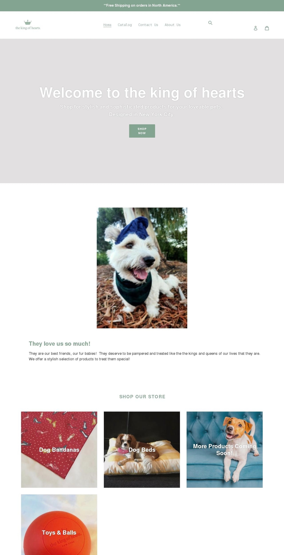 thekingofhearts1.com shopify website screenshot