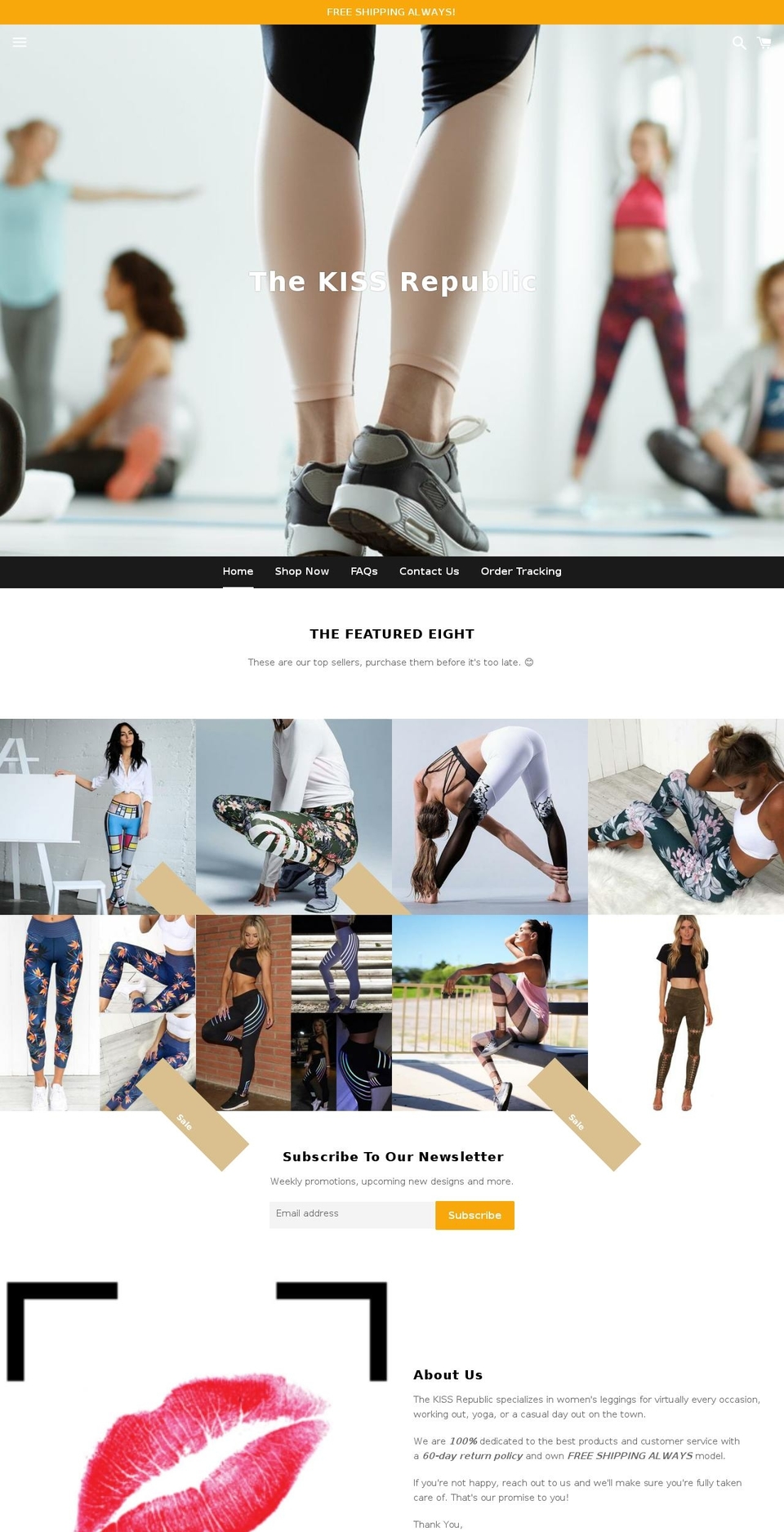 thekissrepublic.com — Shopify storefront screenshot