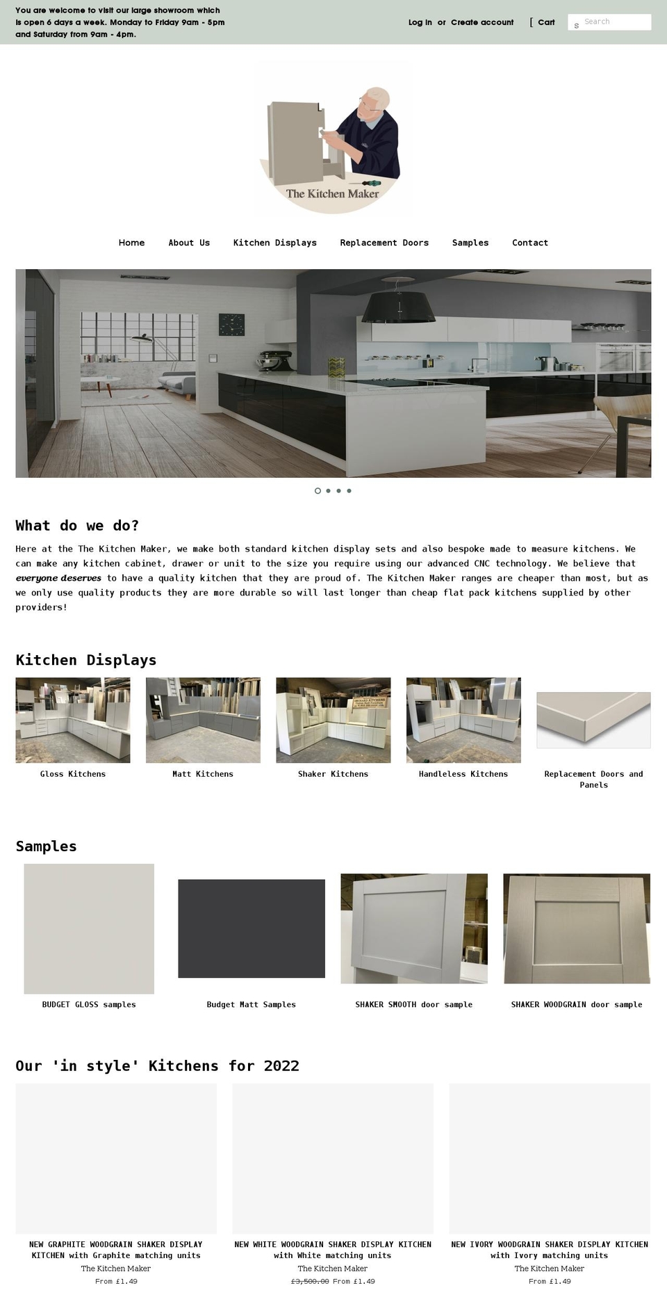 thekitchenmaker.com shopify website screenshot