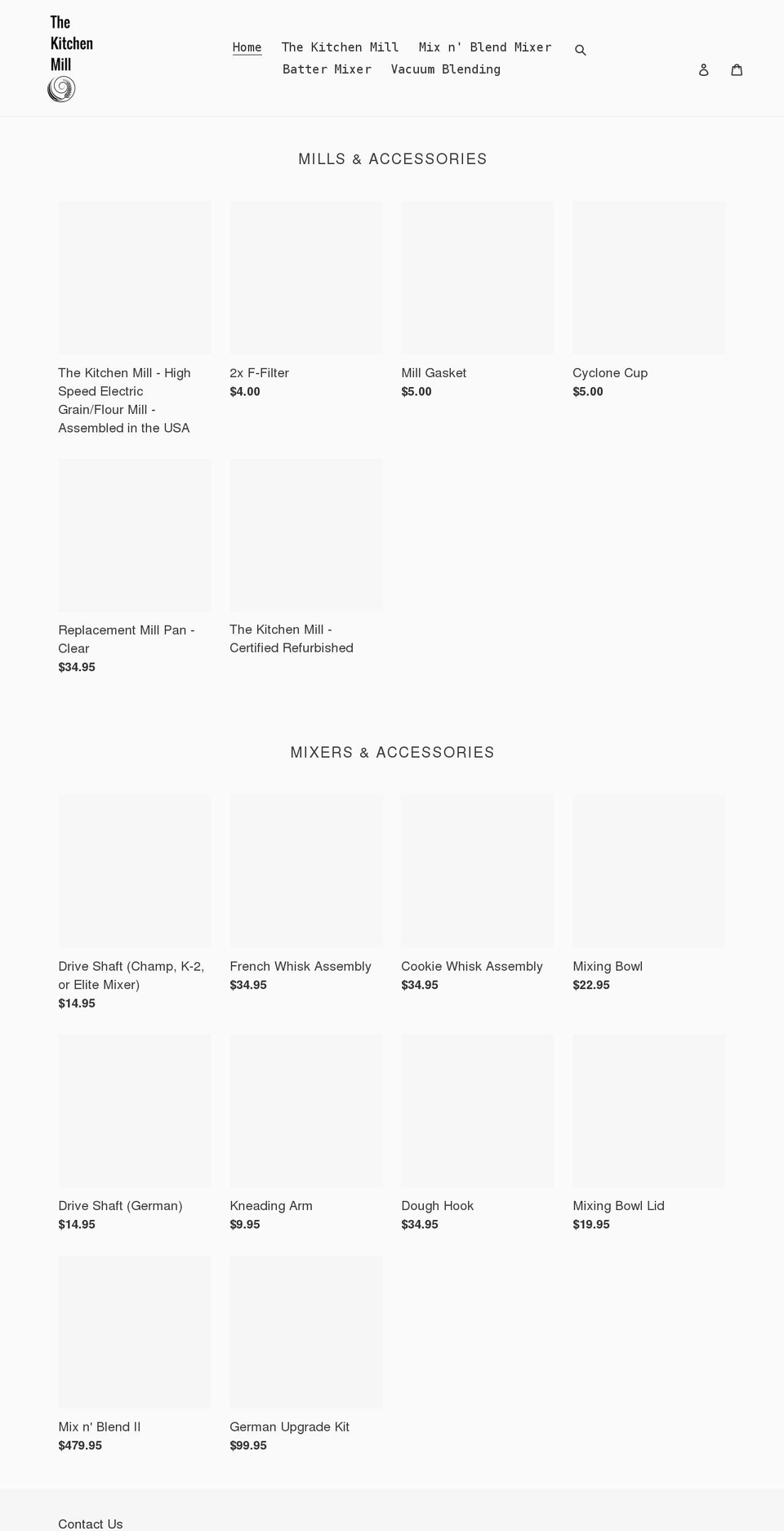 thekitchenmill.com shopify website screenshot
