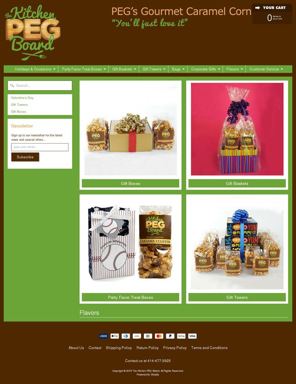 thekitchenpegboard.com shopify website screenshot