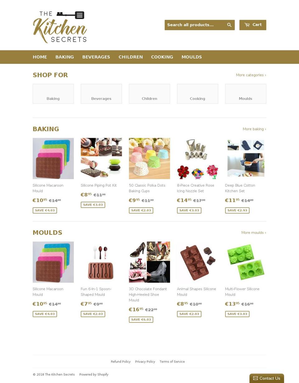 thekitchensecrets.com — Shopify storefront screenshot
