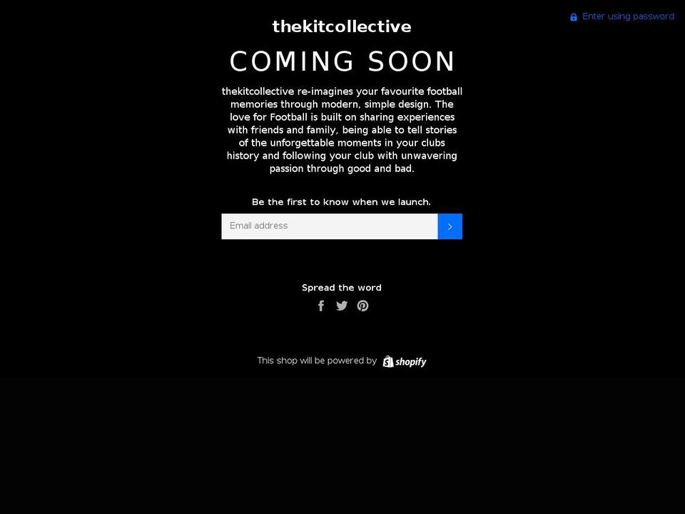 thekitcollective.com shopify website screenshot