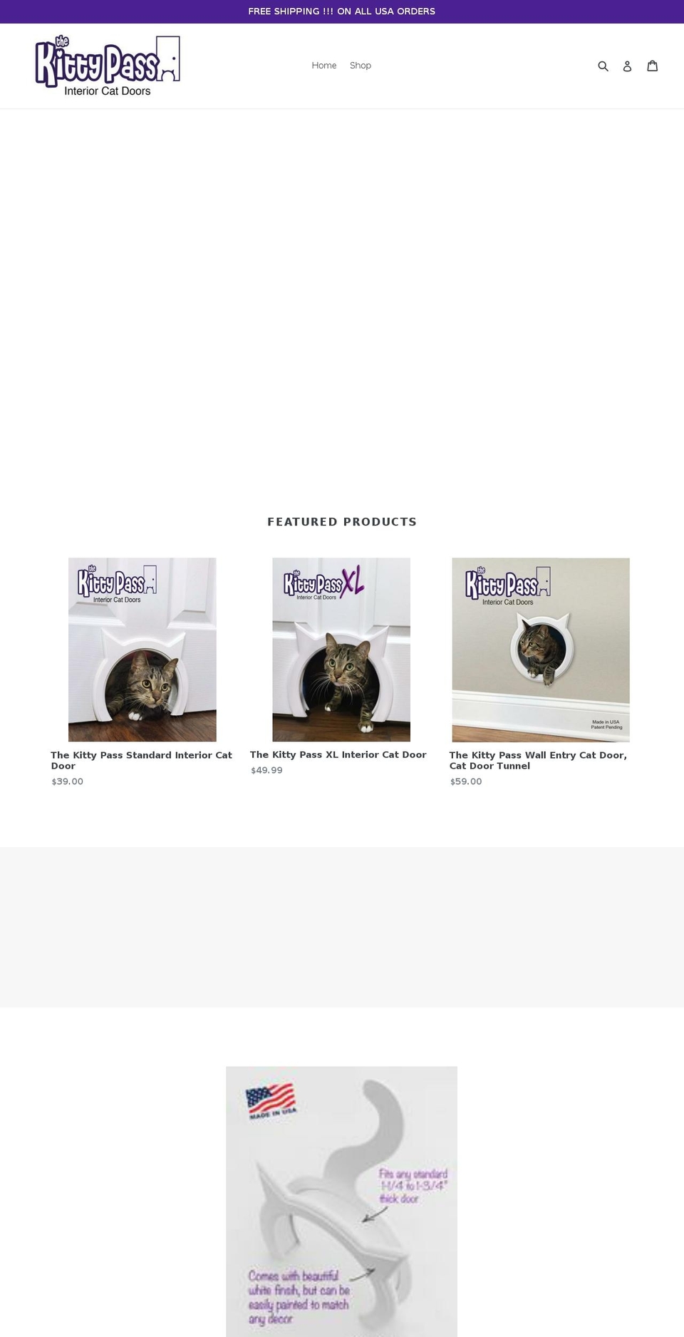 thekittypass.com shopify website screenshot