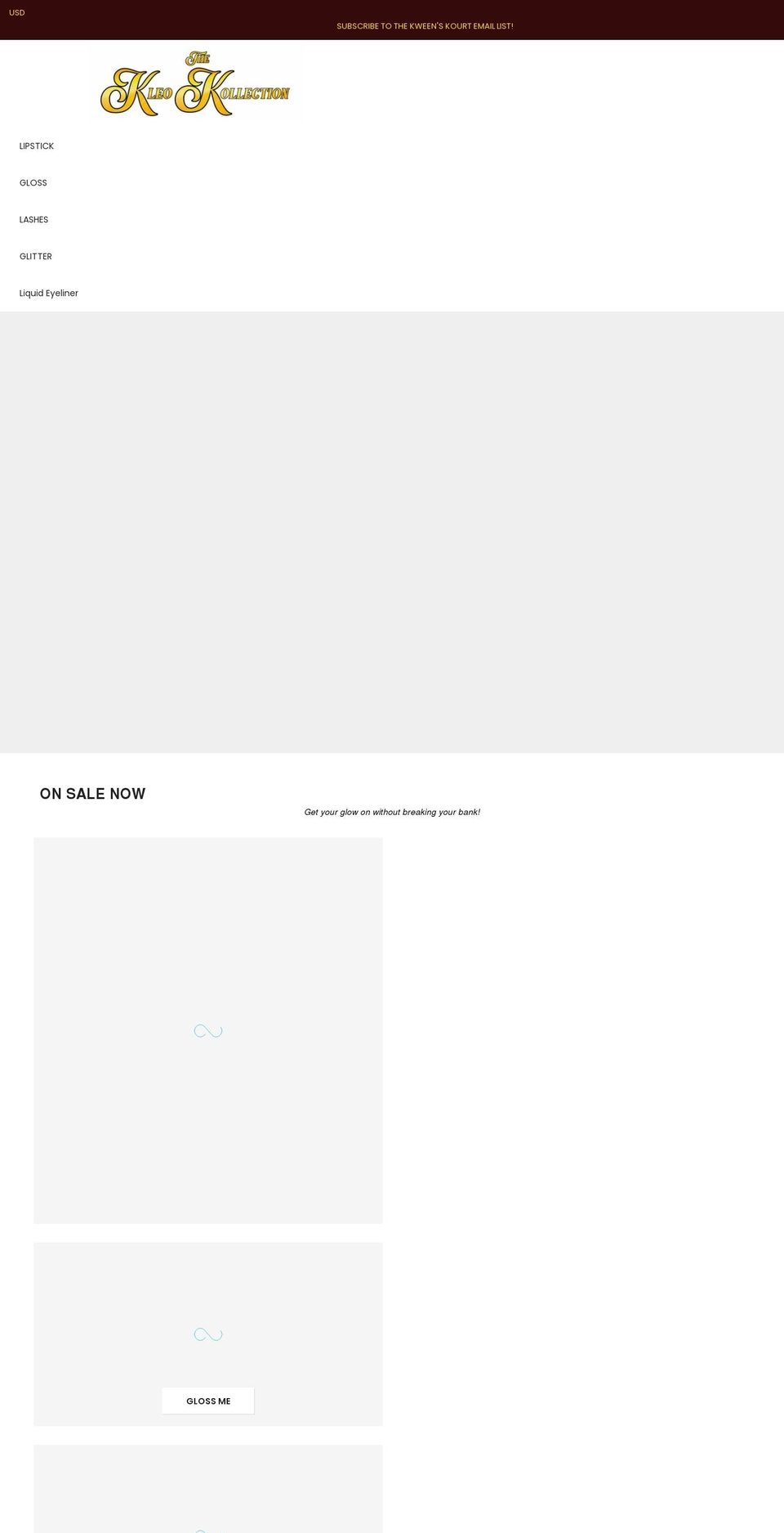 thekleokollection.com shopify website screenshot