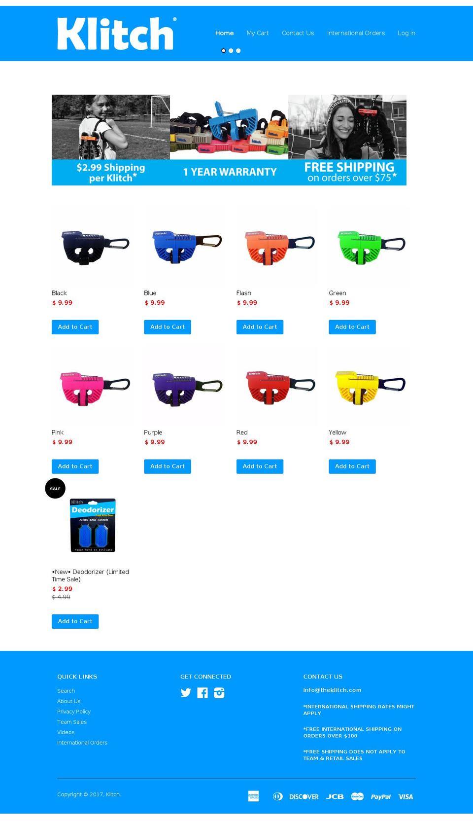 theklitch.com shopify website screenshot