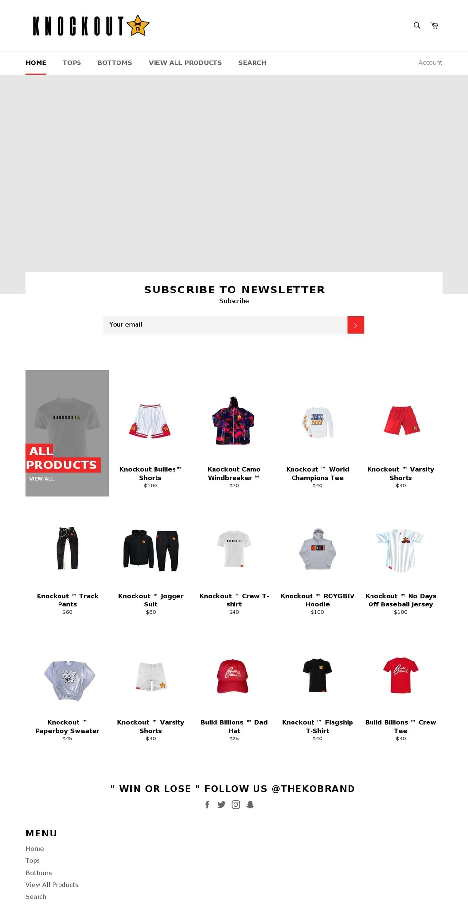 thekobrand.com — Shopify storefront screenshot