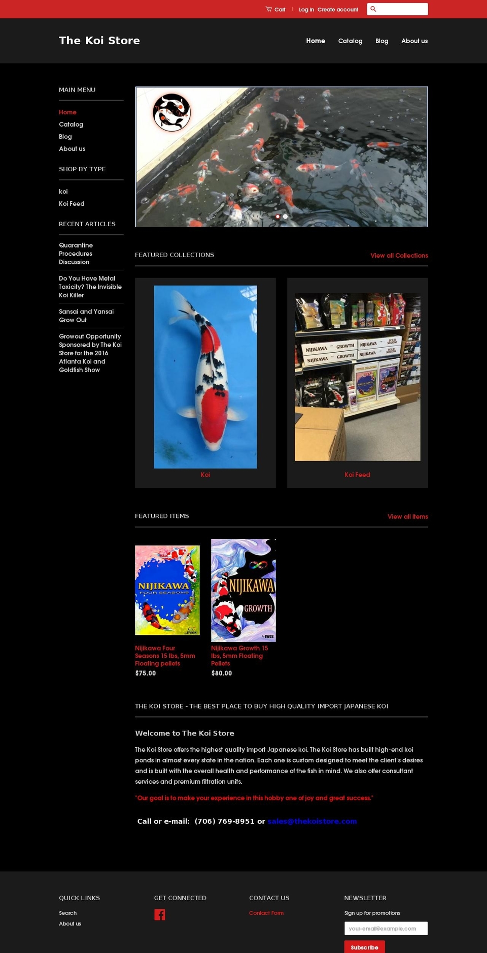 thekoistore.com shopify website screenshot