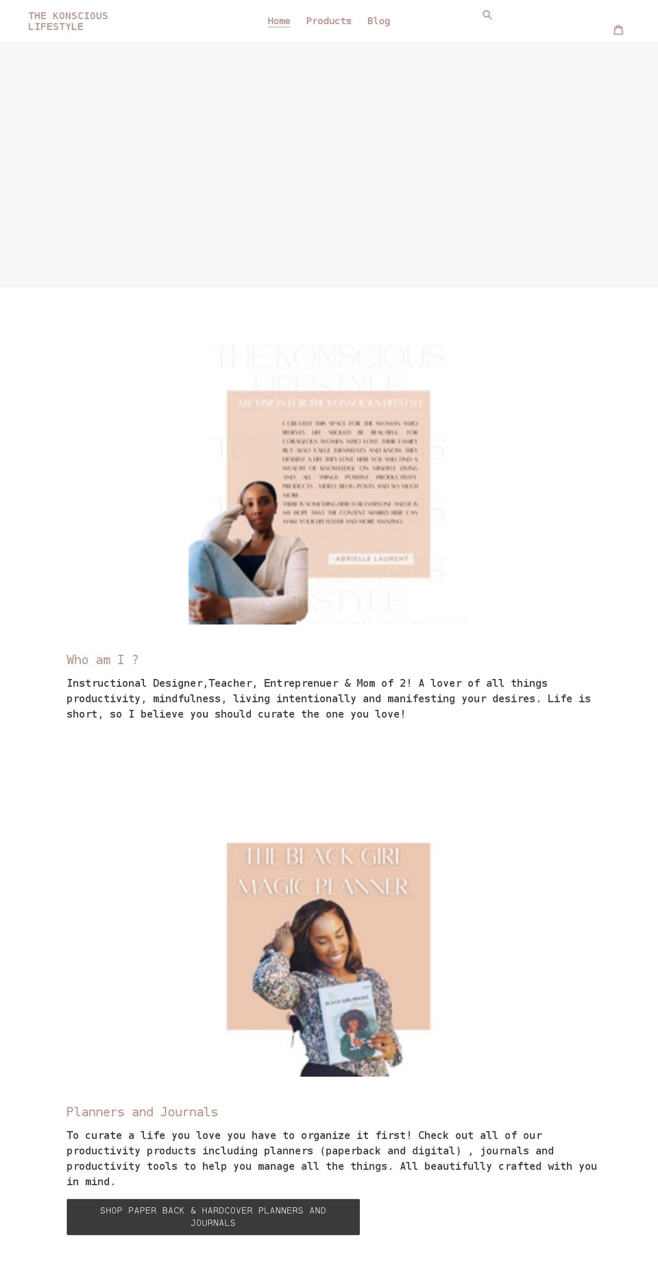 thekonsciouslifestyle.com shopify website screenshot