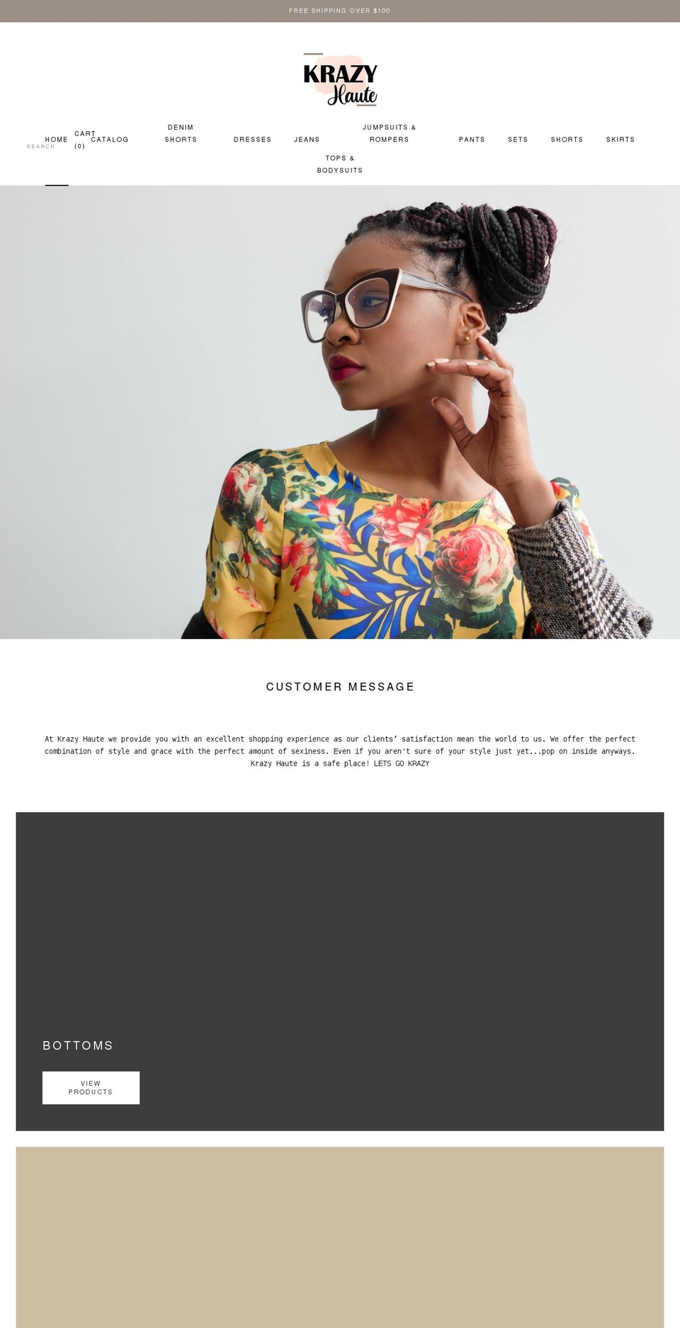 thekrazyhaute.com shopify website screenshot