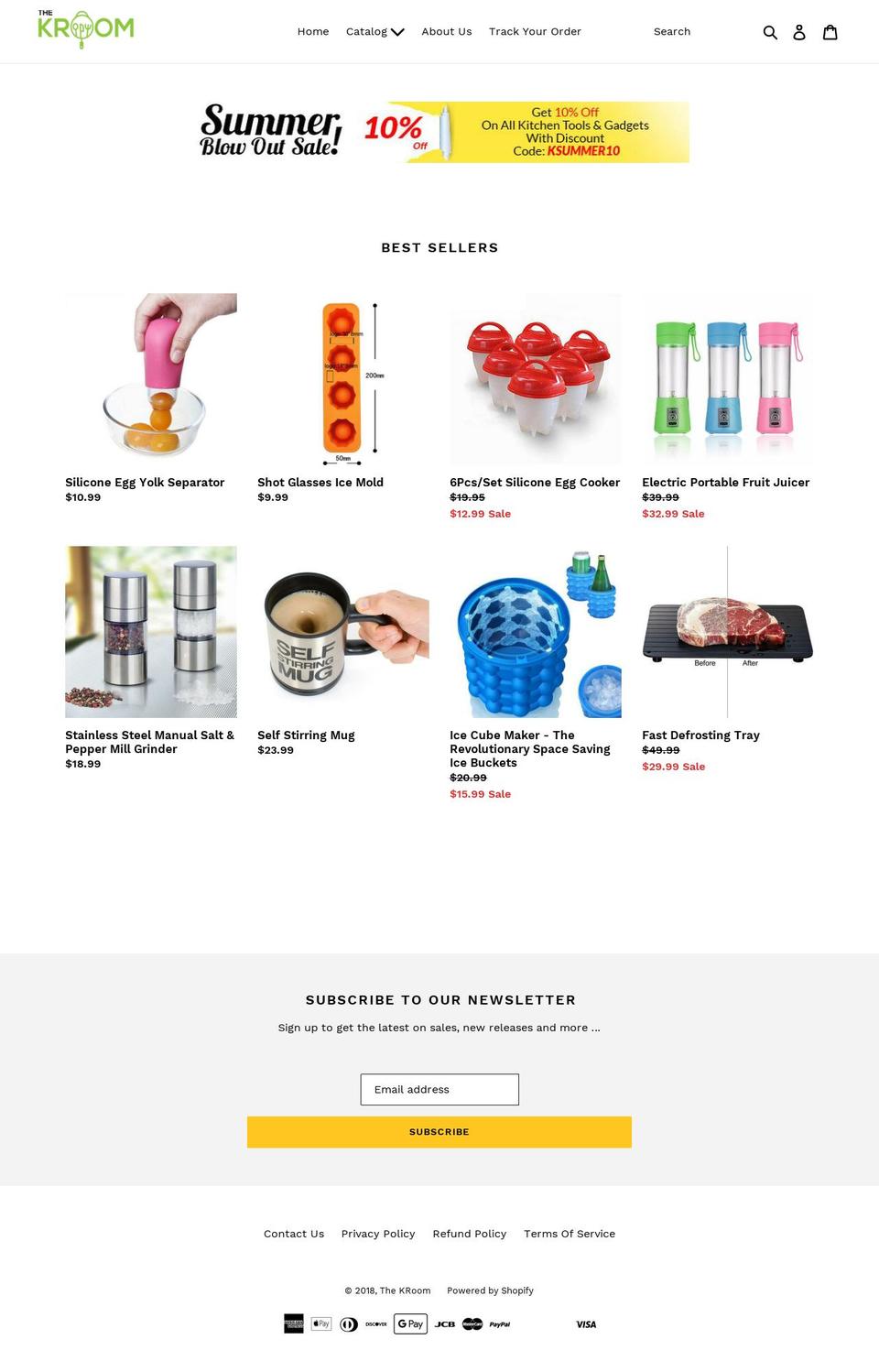 thekroom.com shopify website screenshot
