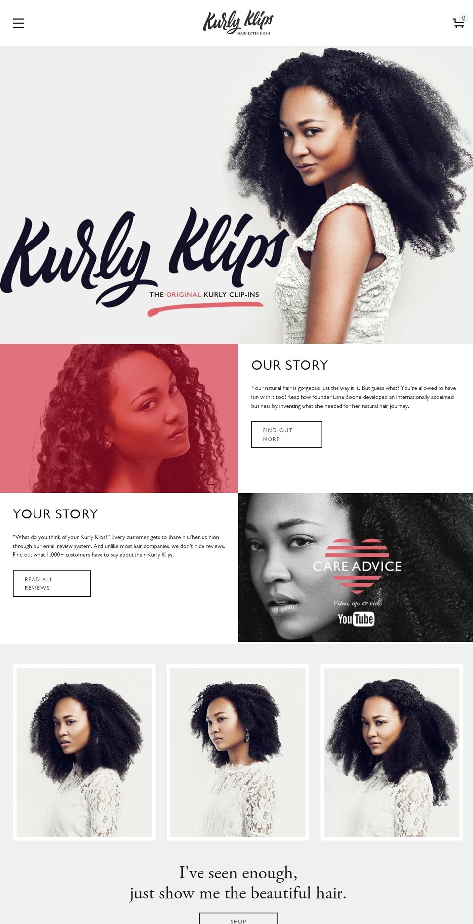 kurly-klips-by-bao Shopify theme site example thekurlylife.com