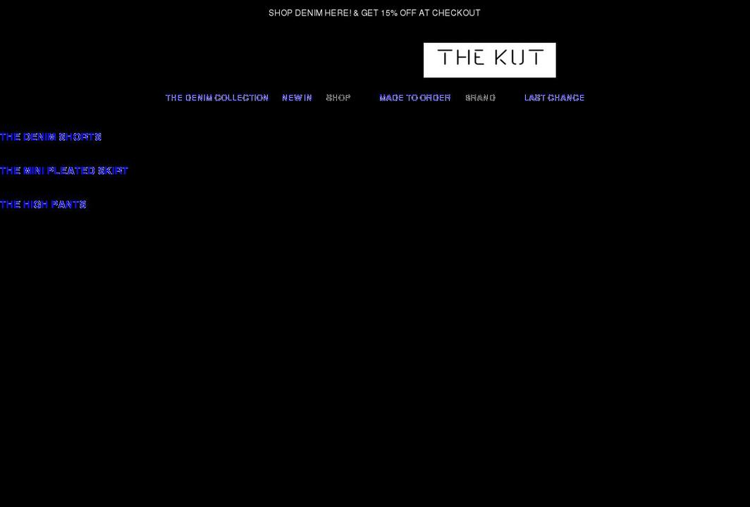 thekut.store shopify website screenshot