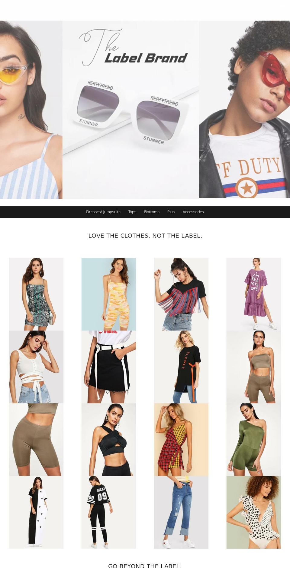 thelabelbrand.com — Shopify storefront screenshot