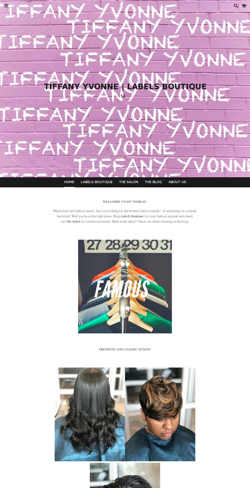 thelabelsboutique.com — Shopify storefront screenshot