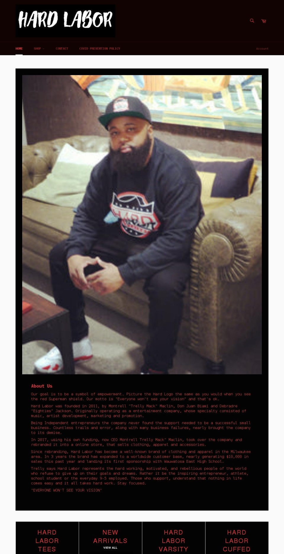 thelaborfactory.net shopify website screenshot
