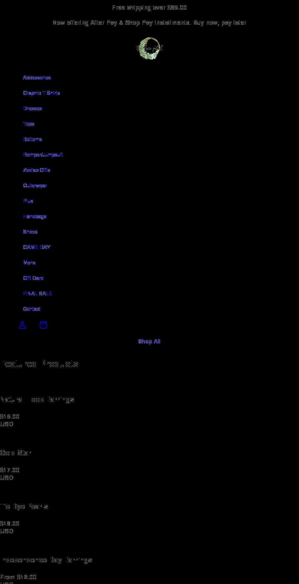 thelacepetal.com shopify website screenshot