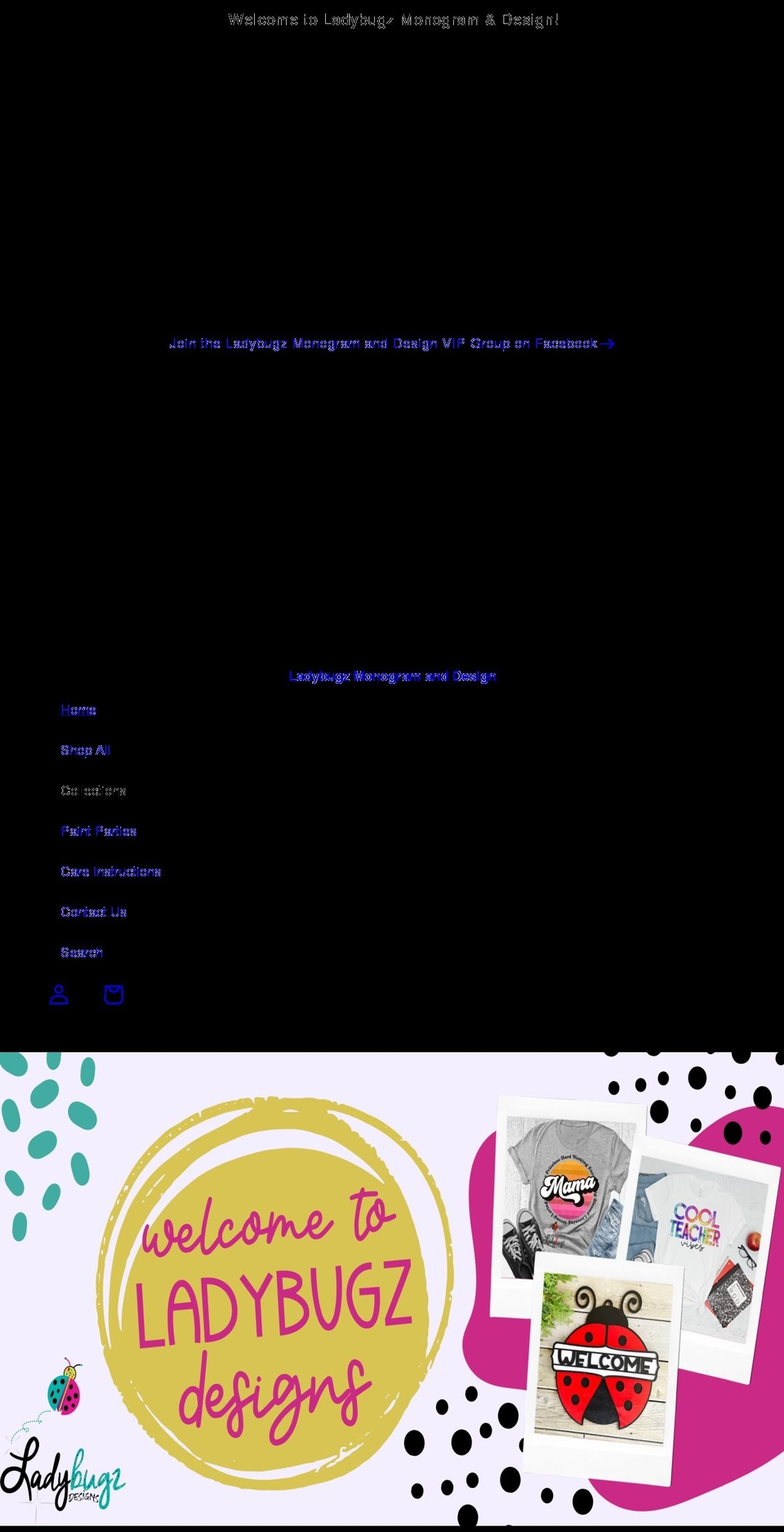 theladybugz.com shopify website screenshot