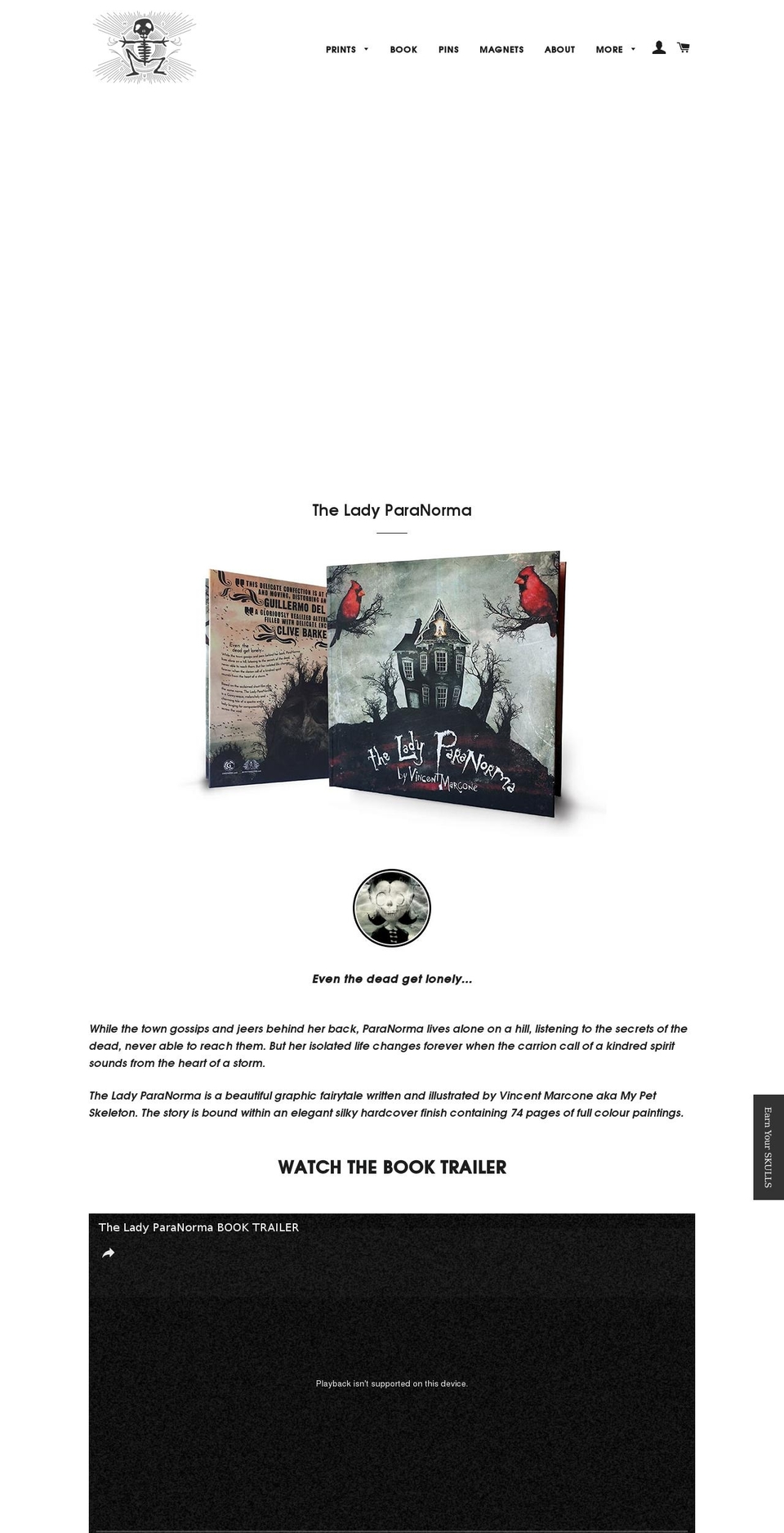 theladyparanorma.com shopify website screenshot