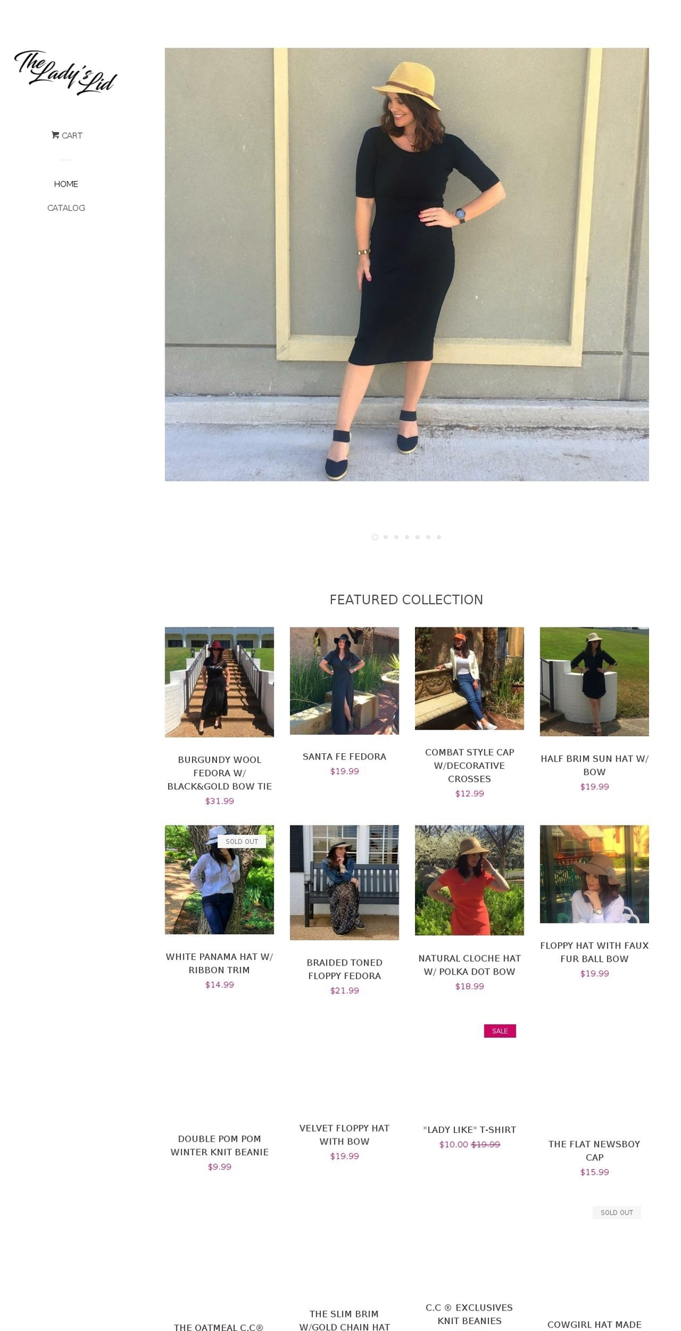 theladyslid.com — Shopify storefront screenshot