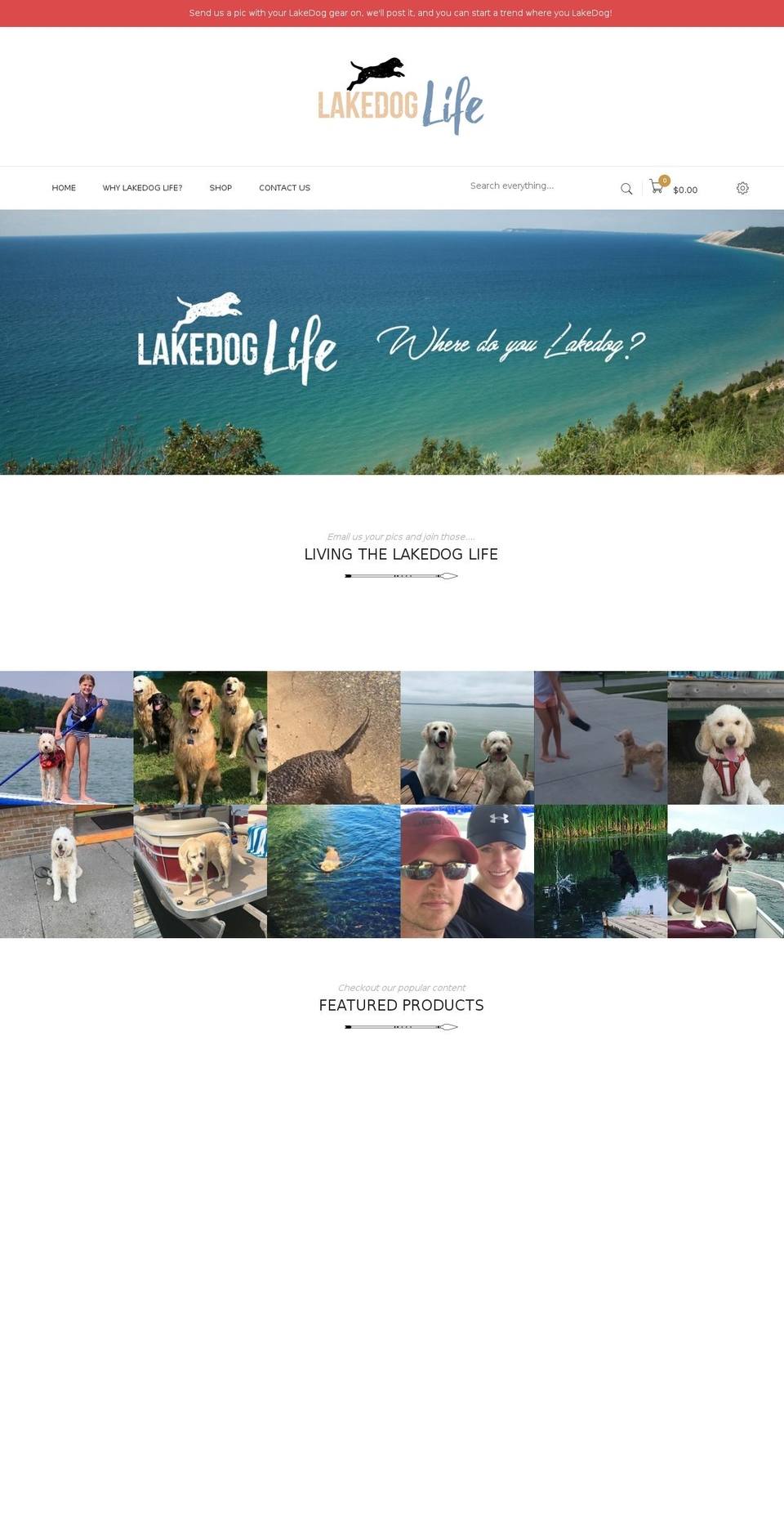 boutiquev2-0-1 Shopify theme site example thelakedog.com