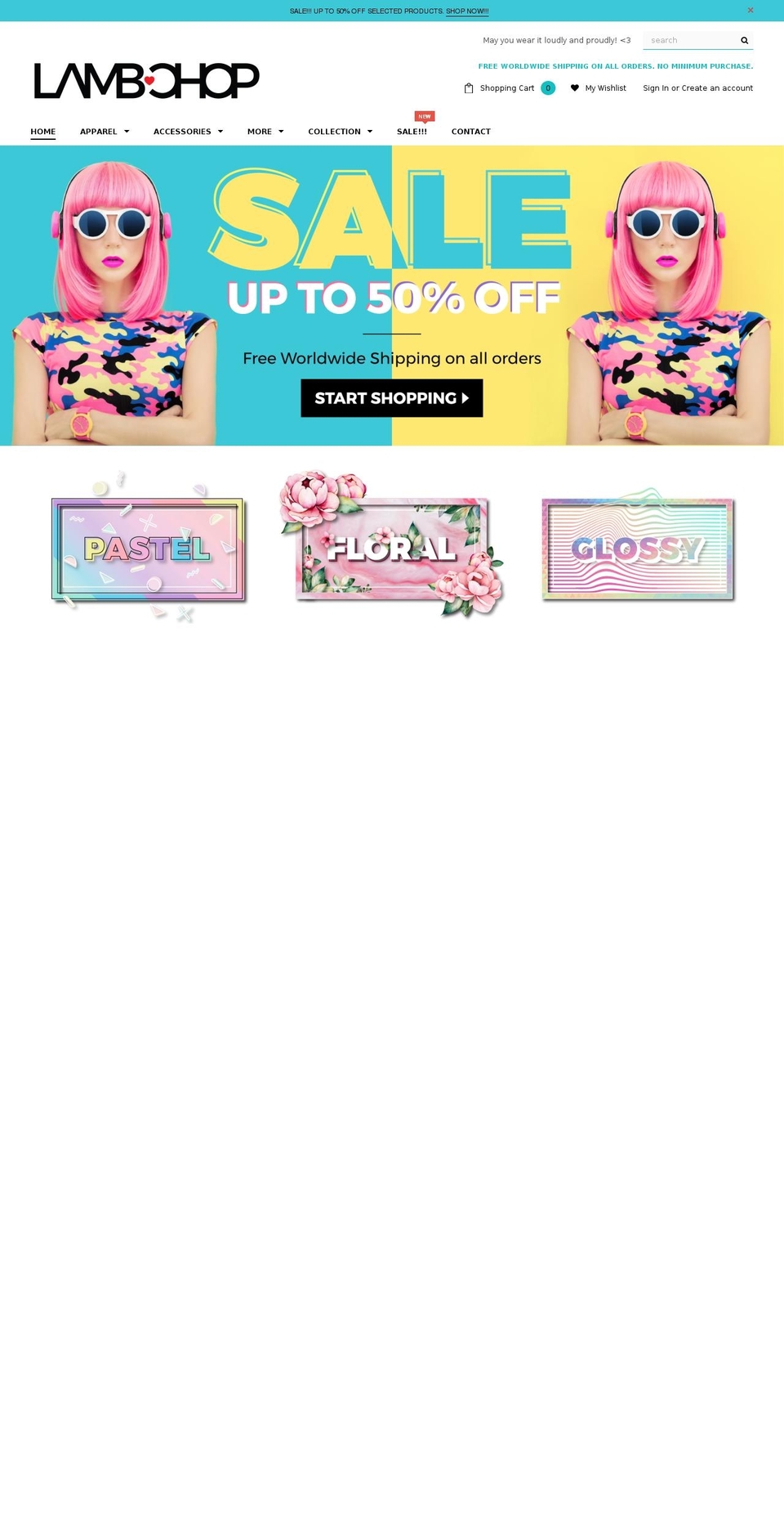 thelambchopco.com — Shopify storefront screenshot