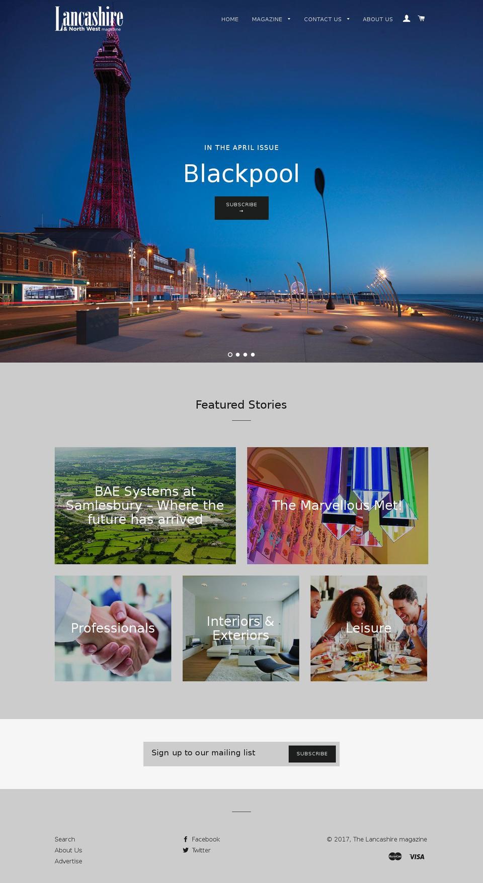 thelancashiremagazine.com shopify website screenshot