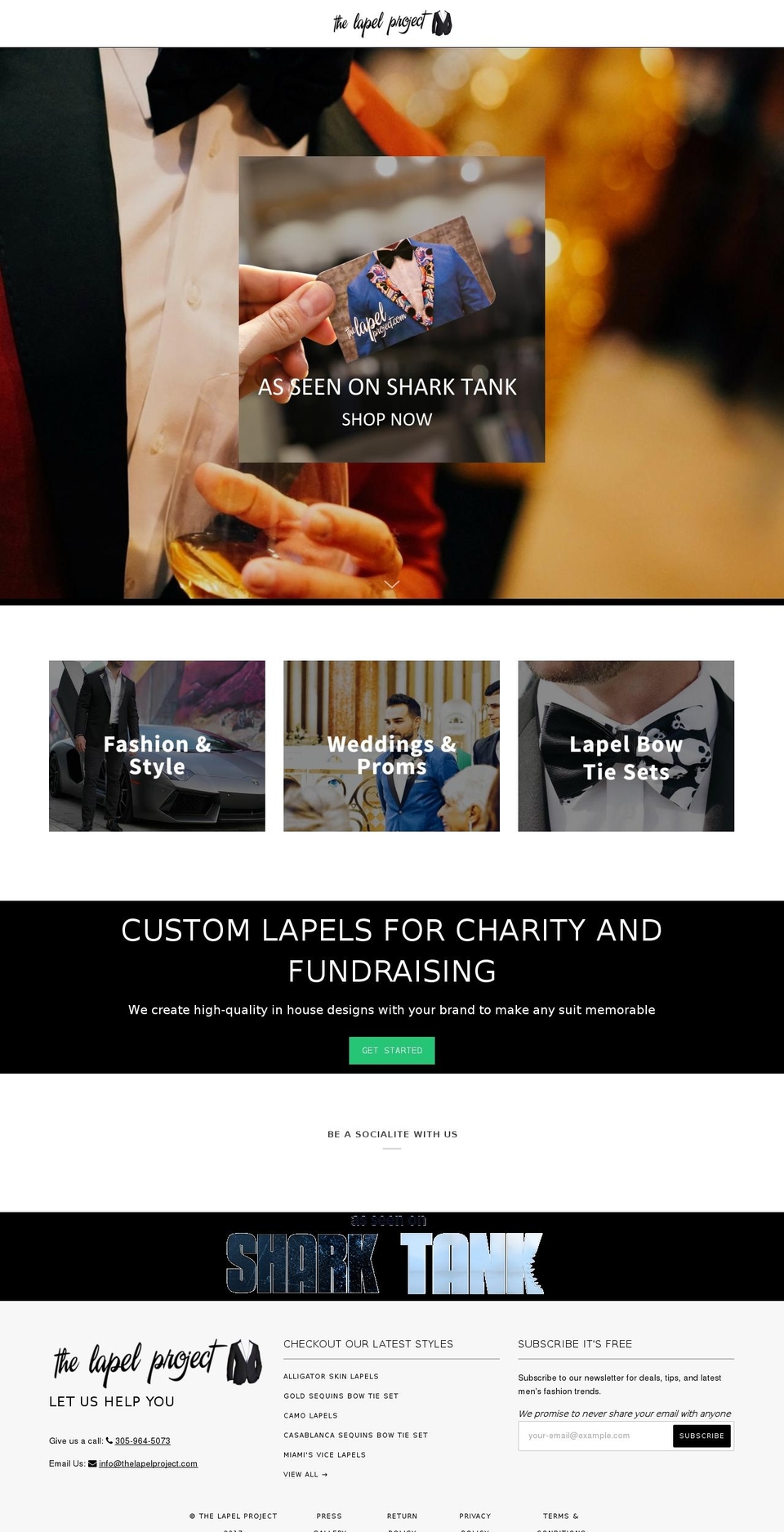 thelapelproject.com shopify website screenshot