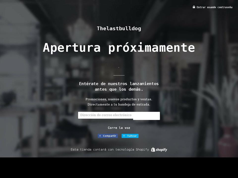 thelastbulldog.com shopify website screenshot