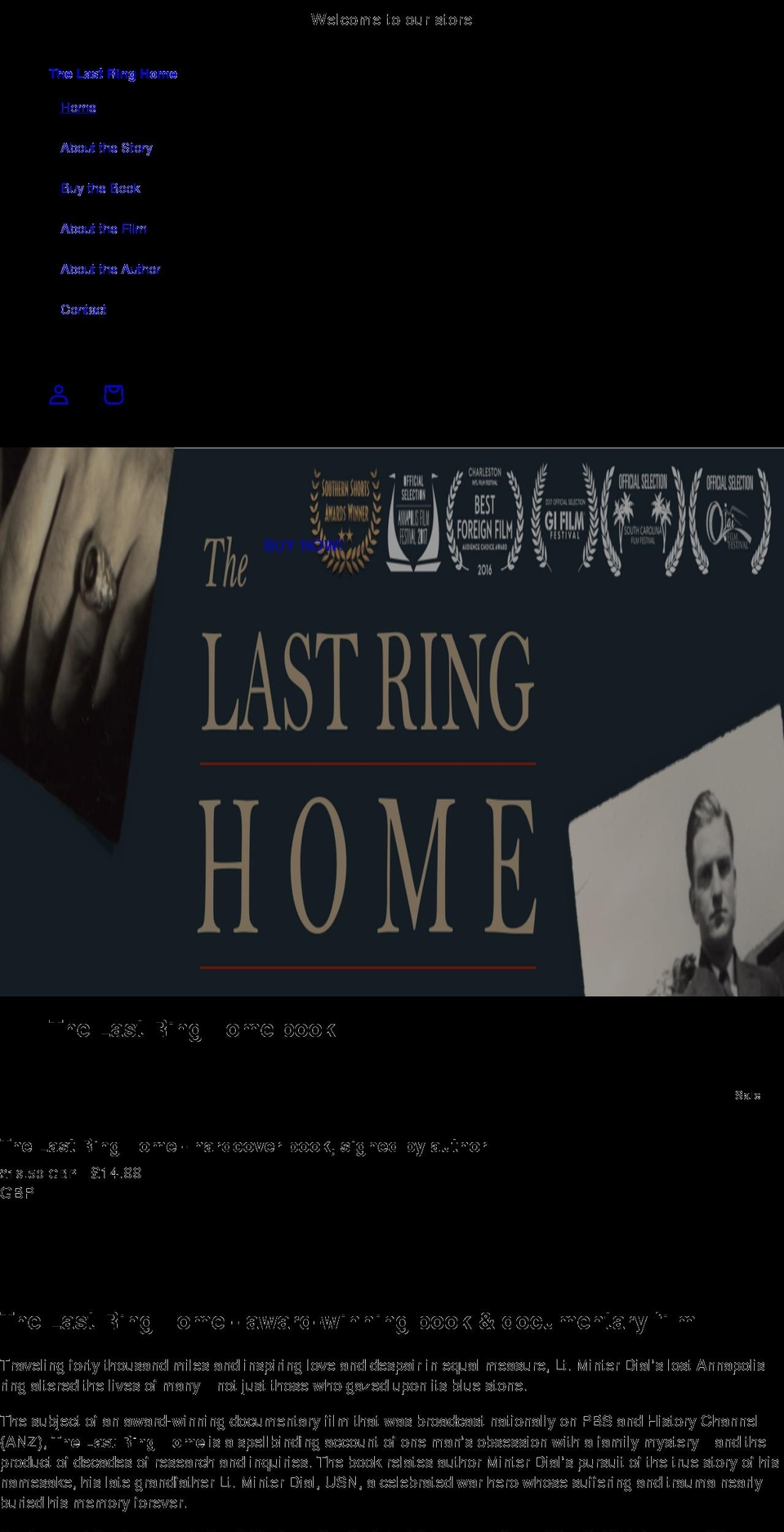 thelastringhome.com shopify website screenshot