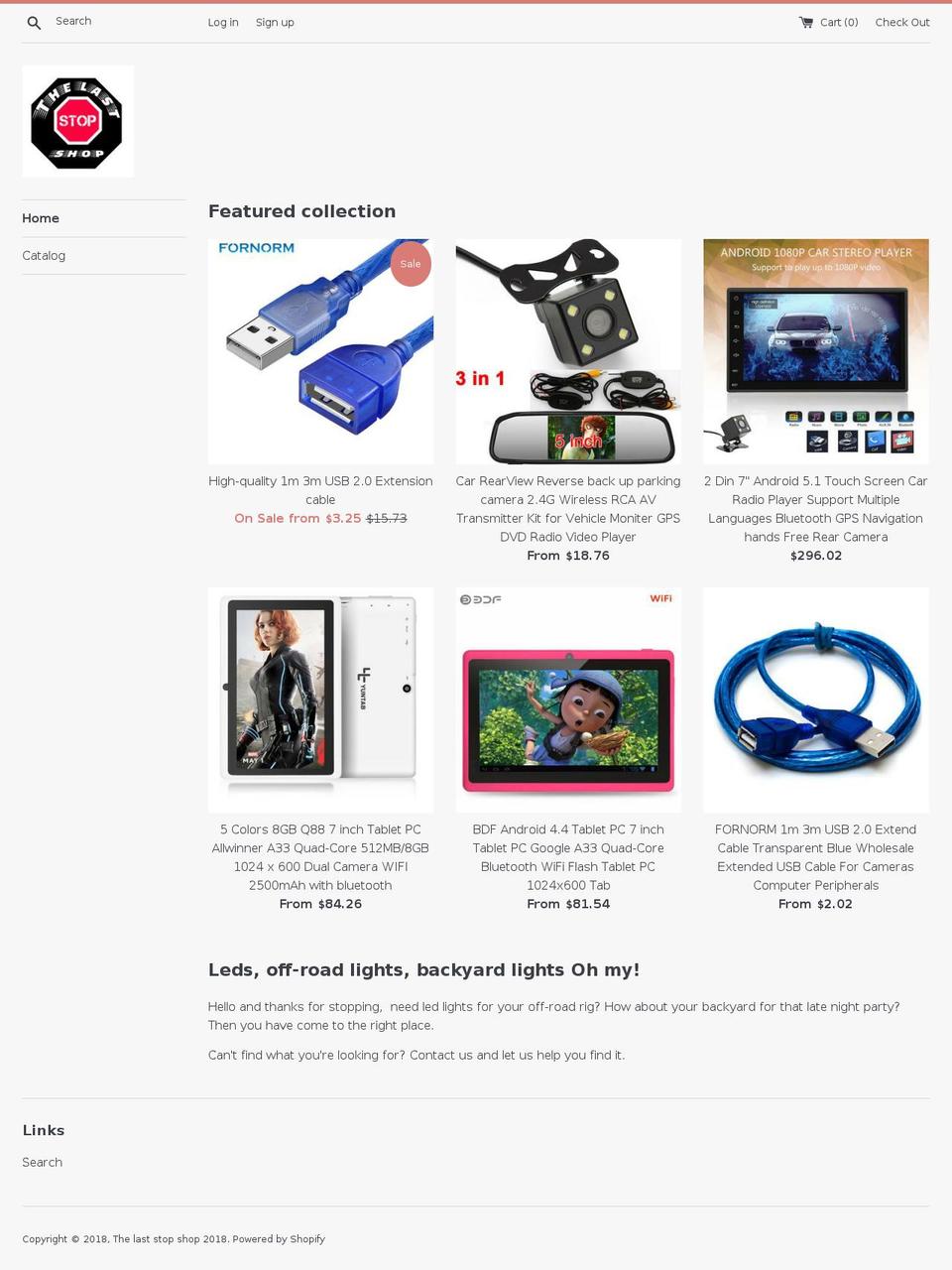 thelaststopshop.com — Shopify storefront screenshot
