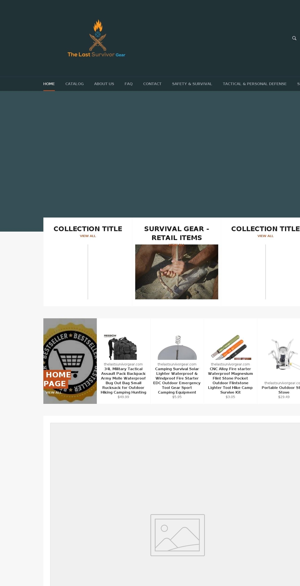 thelastsurvivorgear.com — Shopify storefront screenshot