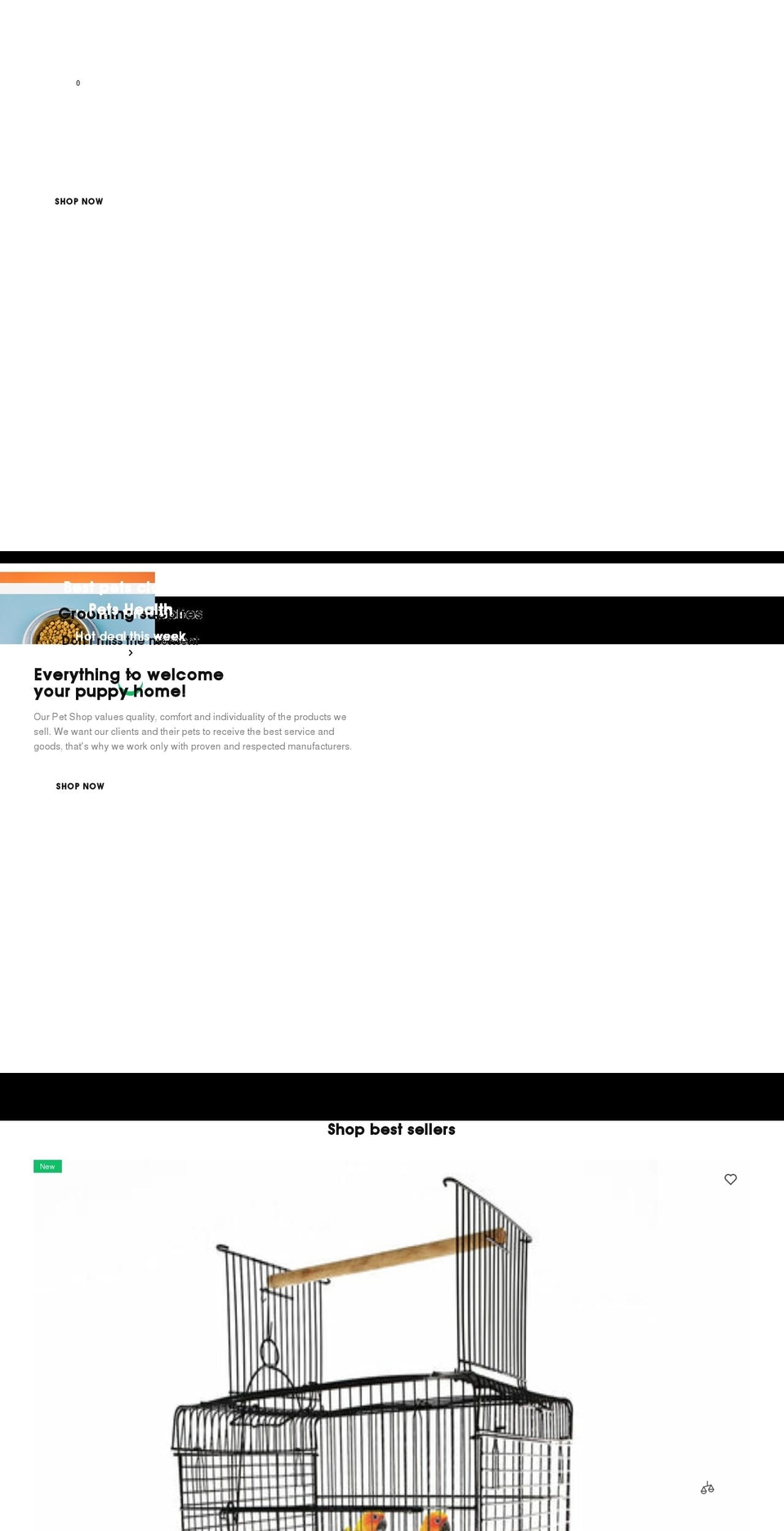 Diamond vip pet store Shopify theme site example thelaughingpet.com