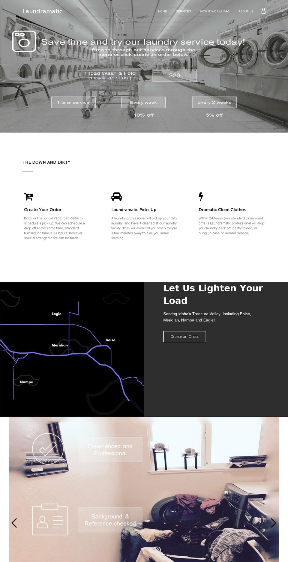 thelaundramatic.com shopify website screenshot