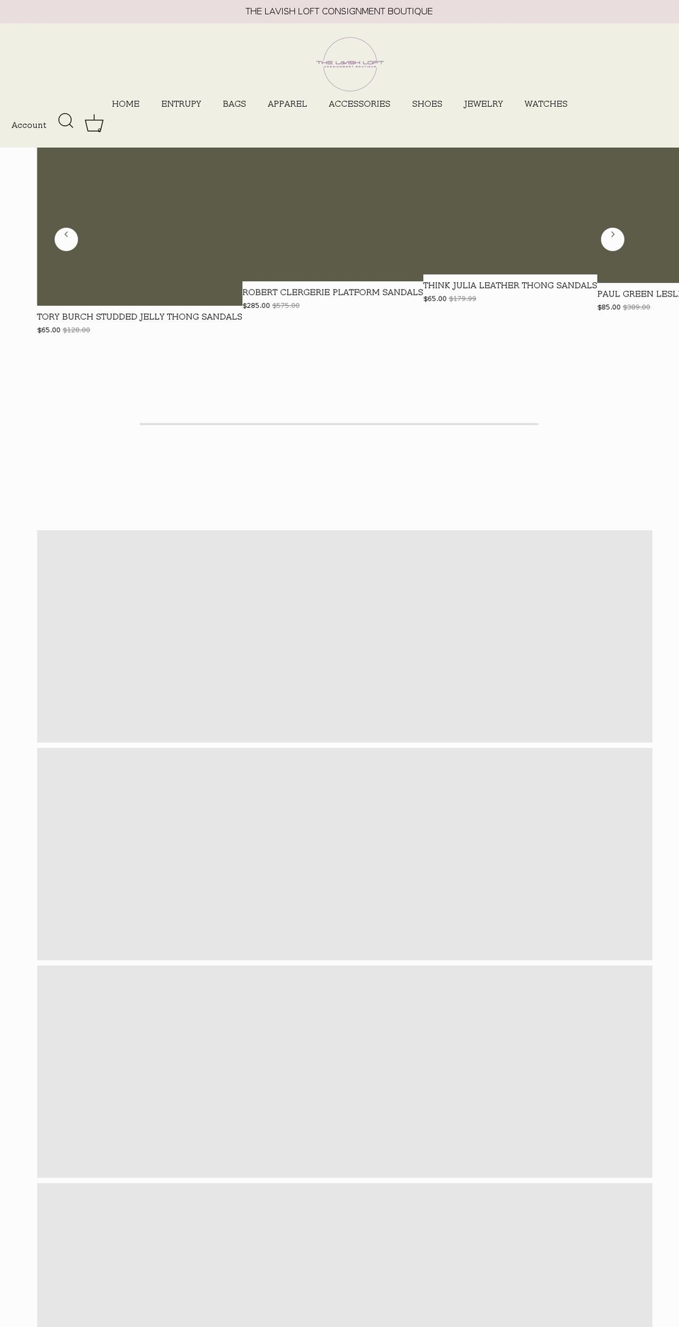 thelavishloft.com shopify website screenshot