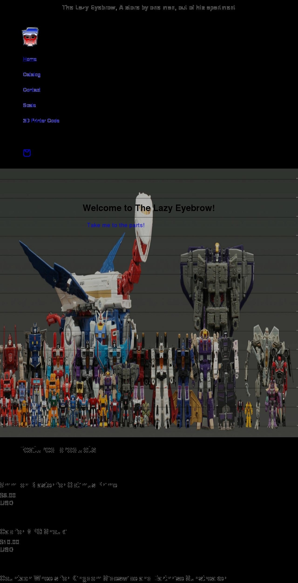 thelazyeyebrow.com shopify website screenshot