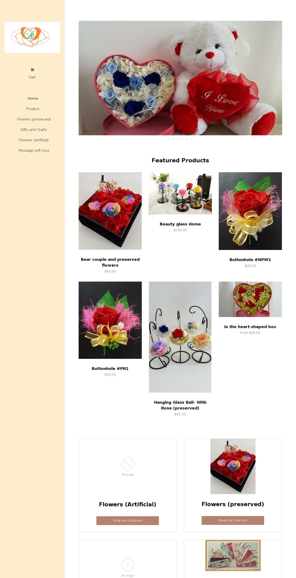 thelcgiftstore.com shopify website screenshot