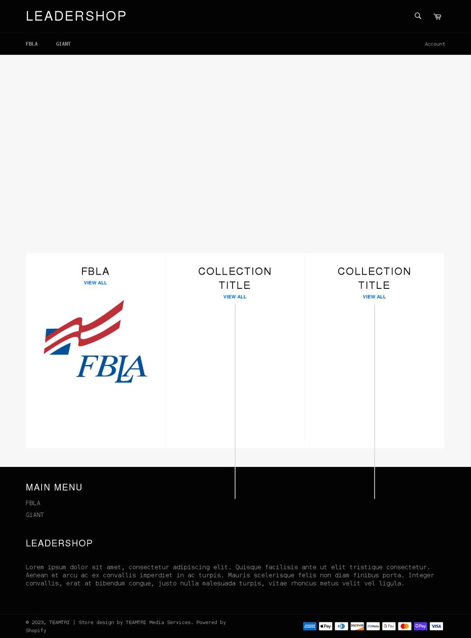 theleadershop.com shopify website screenshot