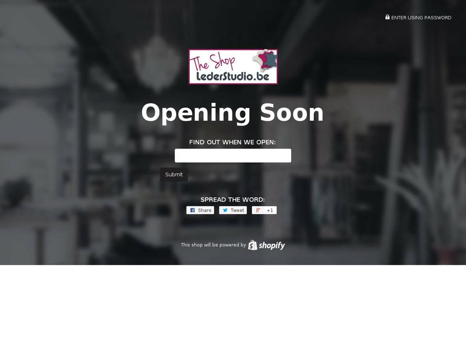 theleatherstudioshop.com — Shopify storefront screenshot