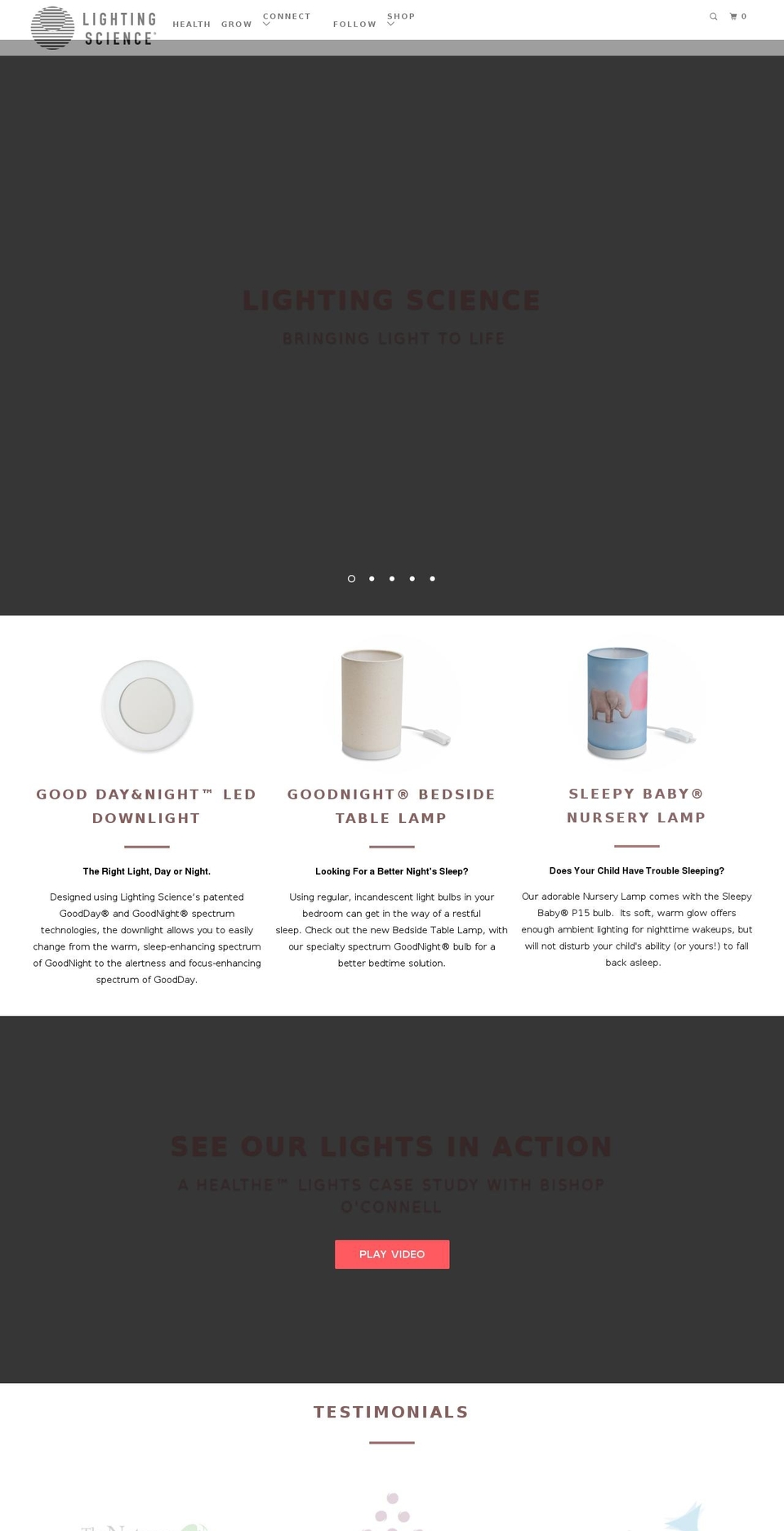 theledlightshop.com shopify website screenshot