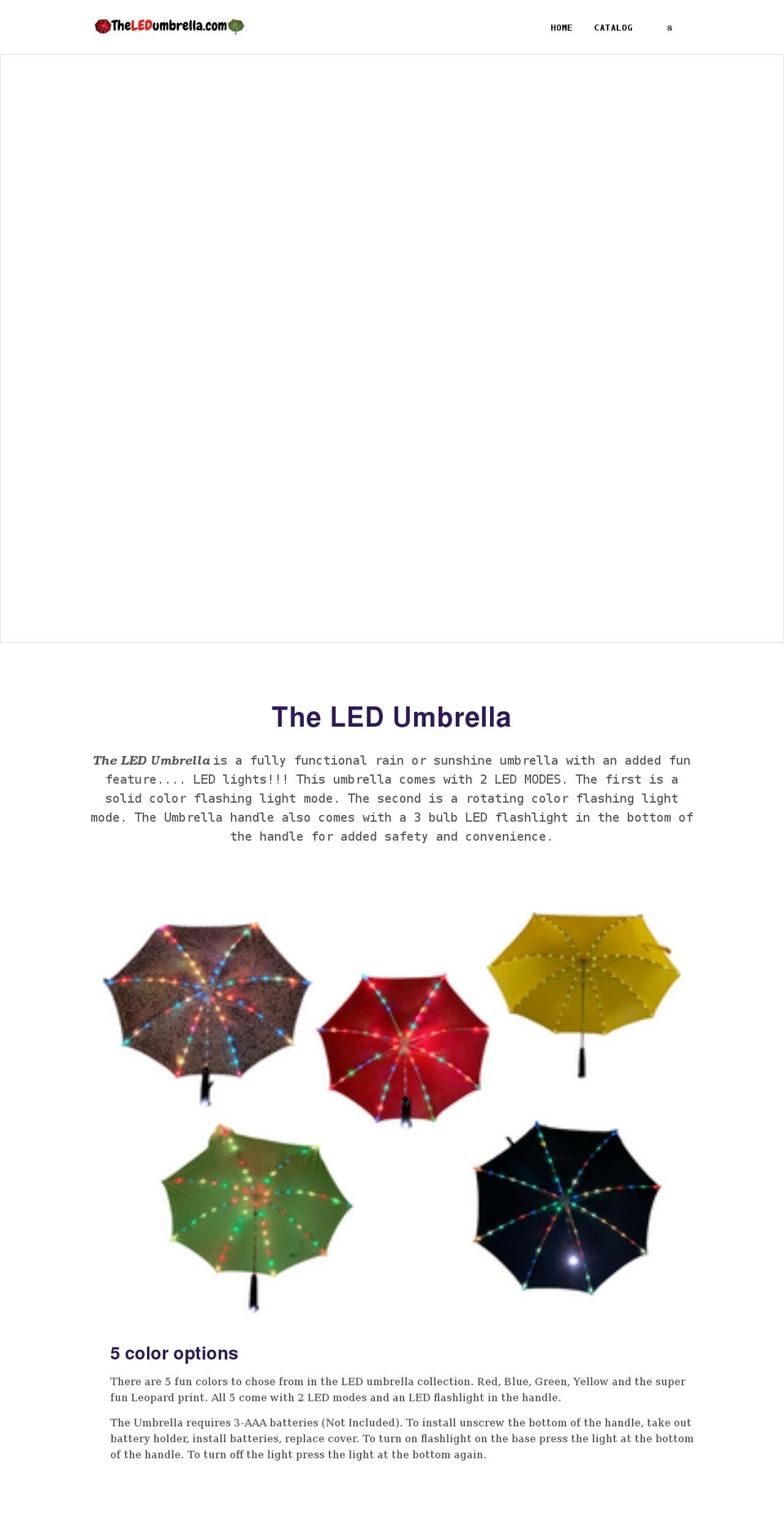 theledumbrella.com shopify website screenshot