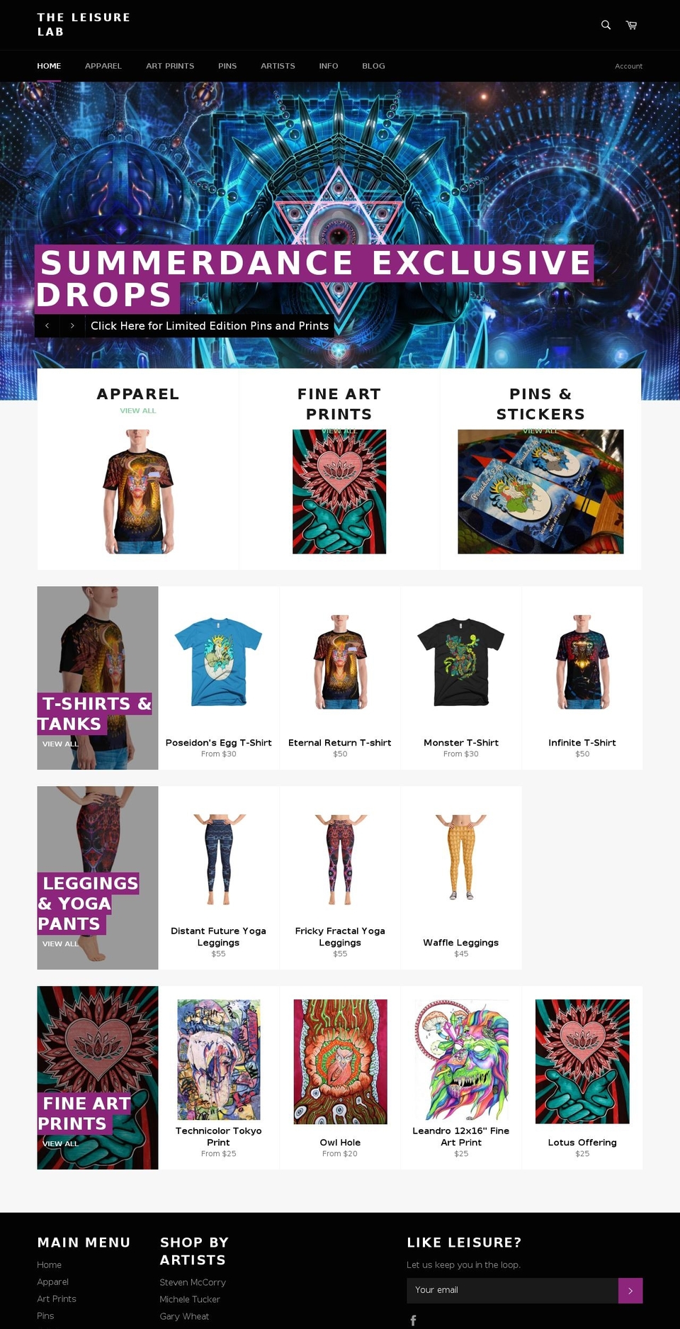 theleisurelab.store shopify website screenshot